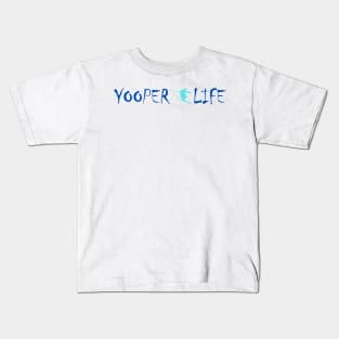Yooper Life Snow Skiing Kids T-Shirt